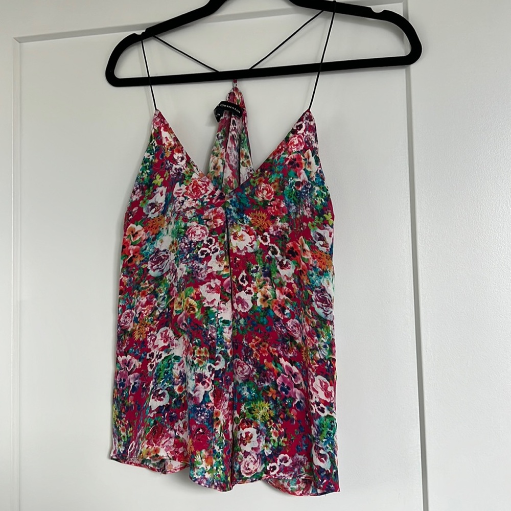 Katina Grimaldi 100% silk floral tank